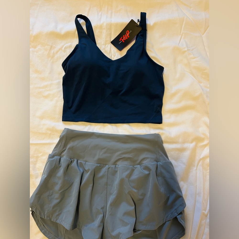 The Gym People workout set, Blue, Size Small, Never worn